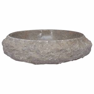 vidaXL Um&yacute;vadlo siv&eacute; &Oslash;40x12 cm mramor