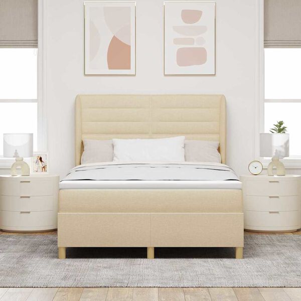 vidaXL Boxspring posteľ s matracom tmavo&scaron;ed&aacute; 90x190 cm Kr&eacute;mov&aacute; l&aacute;tka