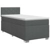 vidaXL Posteľ boxspring s matracom Tmavosiv&aacute; 80 x 200 cm L&aacute;tka