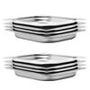 vidaXL Gastron&aacute;doby 8 ks, GN 1/2, 40 mm, nehrdzavej&uacute;ca oceľ
