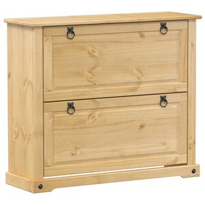 vidaXL Botn&iacute;k Corona 99x32x85 cm borovicov&yacute; mas&iacute;v