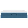 vidaXL Postel s &uacute;ložn&yacute;m prostorem a matrac&iacute; Tmavomodr&aacute; 200 x 200 cm