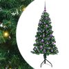 vidaXL Rohov&yacute; umel&yacute; vianočn&yacute; strom s 150 LED-i Zelen&aacute; 150 cm PVC a kov