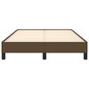 vidaXL Posteľ bez matraca tmavohnedý 120x190 cm látka