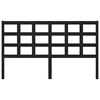 vidaXL Čelo postele čierne 165,5x4x100 cm masívna borovica