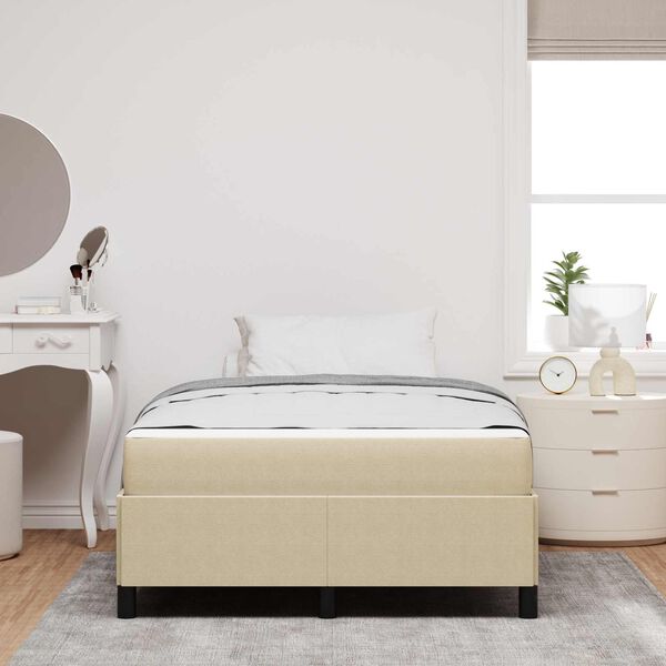 vidaXL R&aacute;m postele s matracmi Svetlozelen&aacute; &scaron;ed&aacute; 120 x 200 cm l&aacute;tka