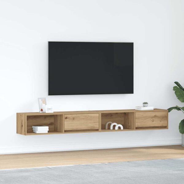vidaXL TV skrinky 2 ks Artisan Dub 100x31x25,5 cm Engineered Wood
