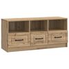 vidaXL TV skrinka Dub artisan 102 x 34,5 x 47 cm Kompozitn&eacute; drevo