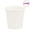 vidaXL papierov&eacute; &scaron;&aacute;lky na k&aacute;vu 1000 ks 4oz 100ml Biela