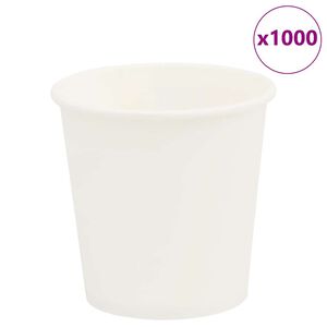 vidaXL papierov&eacute; &scaron;&aacute;lky na k&aacute;vu 1000 ks 4oz 100ml Biela
