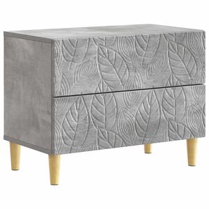 vidaXL Nočn&yacute; stol&iacute;k Bet&oacute;novo siv&aacute; 62 x 34,5 x 48 cm Kompozitn&eacute; drevo