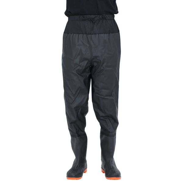 VidaXL Waist Waders s čižmami čierna veľkosť 44