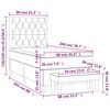 vidaXL Posteľn&yacute; r&aacute;m boxsping s matracom tmavozelen&yacute; 80x200 cm zamat