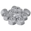 vidaXL Matica 12 ks Strieborn&aacute; M6 x 10 mm Železo