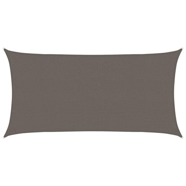 vidaXL Tieniaca plachta 160 g/m&sup2; antracitov&aacute; 2,5x5 m HDPE