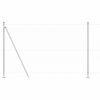 vidaXL Stĺp na plot. Strieborn&aacute; 100 x 1,5 m (36 mm sieť) Oceľ