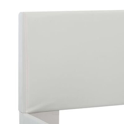 vidaXL Posteľný rám, biely, umelá koža 180x200 cm