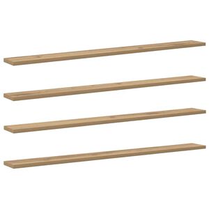 vidaXL Polica na knihy 3 &uacute;rovn&iacute; 4 ks 100 x 10 x 1,5 cm Hned&aacute;