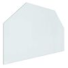 vidaXL Sklenen&aacute; doska krbu Priehľadn&aacute; 80 x 50 cm Sklo
