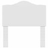 vidaXL Zadné čelo s čelnou doskou Biela 90 cm Kompozitné drevo