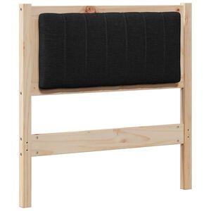 vidaXL Čal&uacute;nen&eacute; čelo postele Hned&aacute; 75 cm Mas&iacute;vne borovicov&eacute; drevo