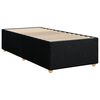 vidaXL Posteľn&yacute; r&aacute;m boxspring s matracom čierny 90x200 cm l&aacute;tka