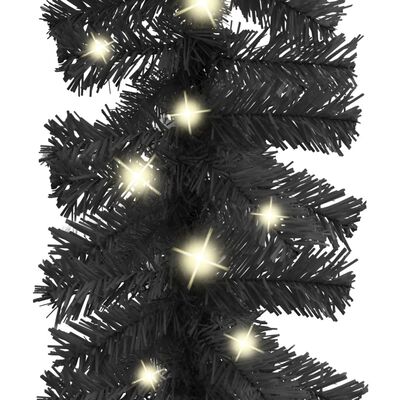 vidaXL Vianočná girlanda s LED svetielkami 5 m čierna