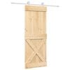 vidaXL Posuvn&eacute; dvere Pr&iacute;rodn&aacute; a biela 80 x 210 cm