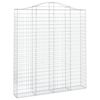 vidaXL Oblúkový gabionový kôš 3 ks 200x30x220/240cm pozinkované železo