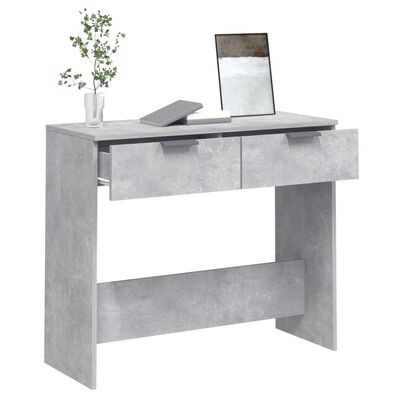 vidaXL Konzolový stolík betónovo sivý 90x36x75 cm spracované drevo