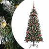 vidaXL Umel&yacute; vianočn&yacute; stromček Zelen&aacute; 120 cm PVC, plast a oceľ