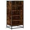 vidaXL Reg&aacute;l na top&aacute;nky dymov&yacute; dub 48x38x97,5 cm spracovan&eacute; drevo