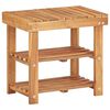 vidaXL Reg&aacute;l na top&aacute;nky 50x32x45 cm mas&iacute;vne ak&aacute;ciov&eacute; drevo