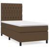 vidaXL Boxspring posteľ s matracom tmavohned&aacute; 90x190 cm l&aacute;tka
