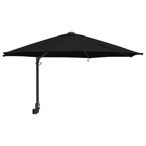 vidaXL Z&aacute;hradn&yacute; slnečn&iacute;k 248 x 248 x 148 cm Polyester a oceľ Čierna