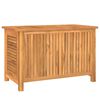 vidaXL Záhradný úložný box s vreckom 90x50x58 cm masívny teak