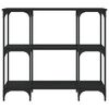vidaXL Konzolov&yacute; stol&iacute;k čierny 102x35x90 cm kompozitn&eacute; drevo