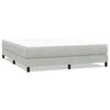 vidaXL Box Spring Posteľ bez matraca Svetlosiv&aacute; 180x220 cm Zamat