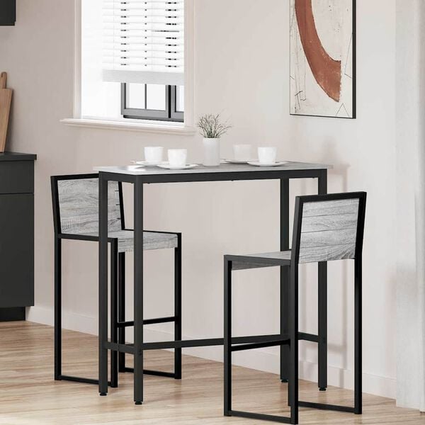 vidaXL st&ocirc;l Siv&yacute; Sonoma 100 x 40 x 100,5 cm Inžinierske drevo a oceľ