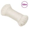 vidaXL Pracovn&eacute; lano biele 3 mm 50 m polypropyl&eacute;n