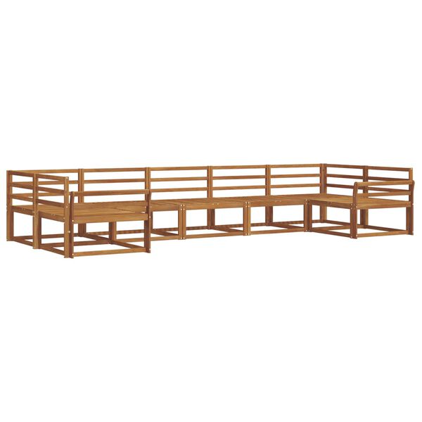 vidaXL Z&aacute;hradn&aacute; s&uacute;prava gaučov 7 pcs Pr&iacute;rodn&aacute; Pevn&eacute; ak&aacute;ciov&eacute; drevo