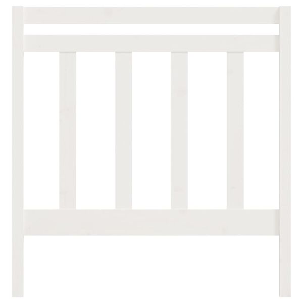 vidaXL Čelo postele biele 106x4x100 cm mas&iacute;vna borovica