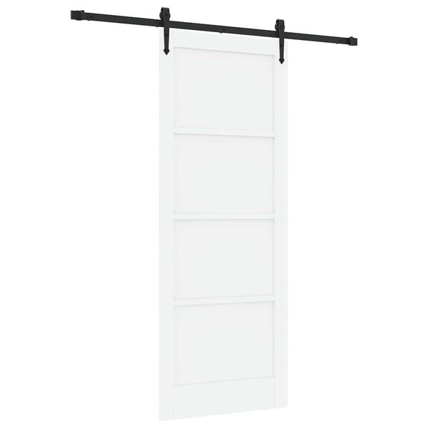 vidaXL Posuvn&eacute; dvere ORKDAL Biela 83 x 211 cm Mas&iacute;vne borovicov&eacute; drevo