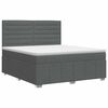 vidaXL Posteľ boxspring s matracom Tmavosiv&aacute; 140 x 190 cm L&aacute;tka