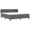 vidaXL Posteľ boxspring s matracom Tmavo šedá 180 x 200 cm látka