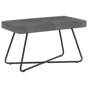 vidaXL lavička Tmavosiv&aacute; 80 x 40 x 45 cm Zamat