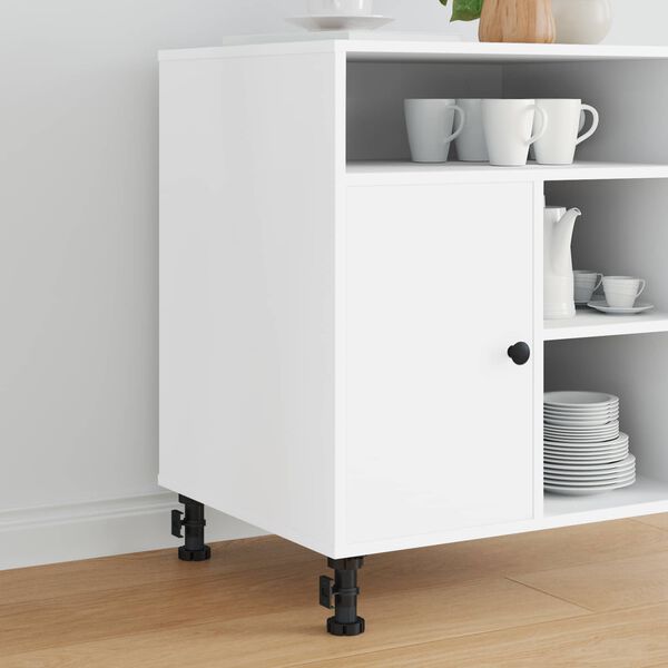 vidaXL Nohy n&aacute;bytku Nastaviteľn&aacute; 12 pcs Čierna 46 x 46 x 128 mm PP