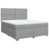 vidaXL Boxspring posteľ s matracom bledosiv&aacute; 180x200 cm l&aacute;tka