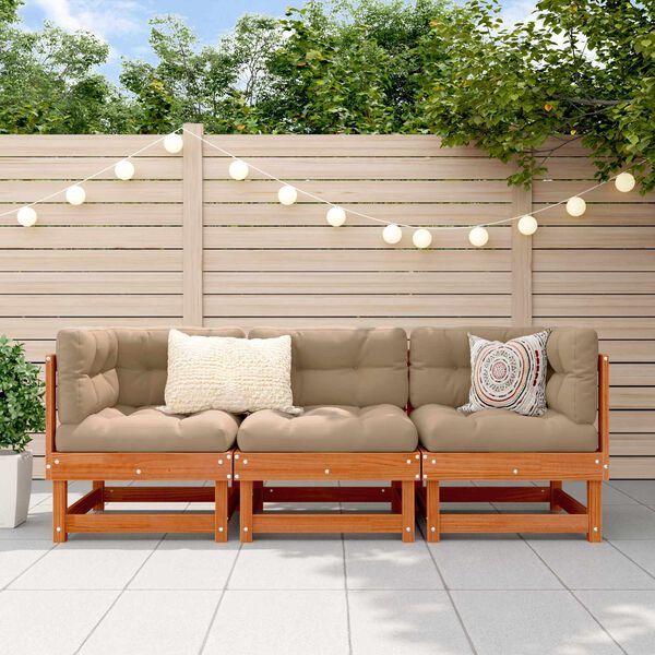 Rohov&aacute; sedačka Voskov&aacute; Hned&aacute; 183 x 61 x 62 cm Mas&iacute;vna borovica