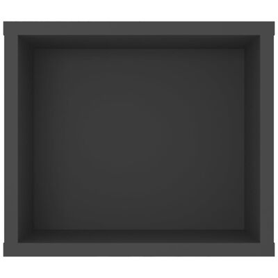 vidaXL Závesná TV skrinka, sivá 100x30x26,5 cm, kompozitné drevo